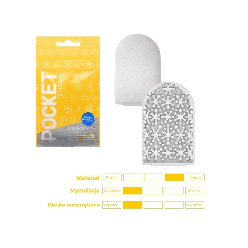 Masturbator - Tenga Pocket Stroker Spark Beads